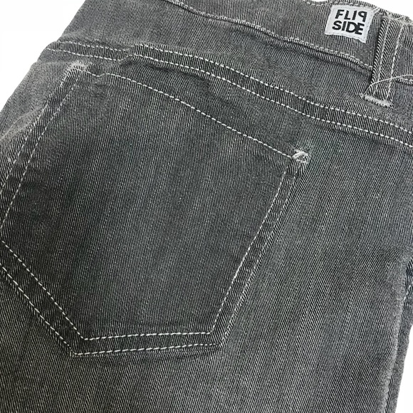 Flip Side Reversible Jeans sz 14 gray dark gray - Picture 2 of 3